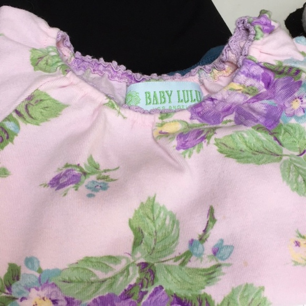 BABY LULU Pink & Purple Floral Top 3 3T - Picture 6 of 6